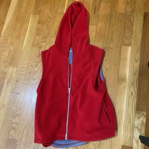 Red winter vest